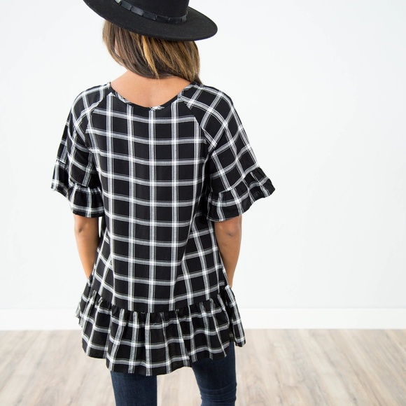 Iris Check Top - Picture 3 of 3